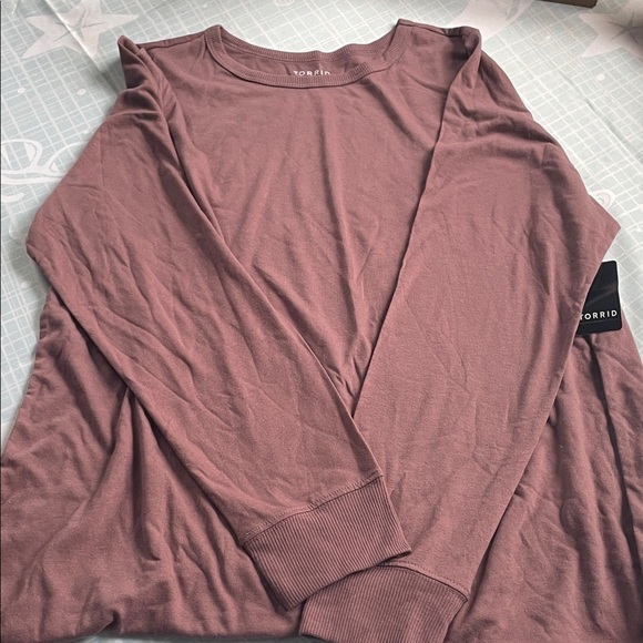 torrid Tops - Torrid Dusty Rose Long Sleeve Tee